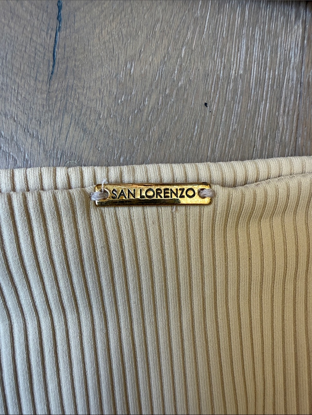 San Lorenzo Ribbed Bikini Set in Light Yellow - Picture 3 of 3